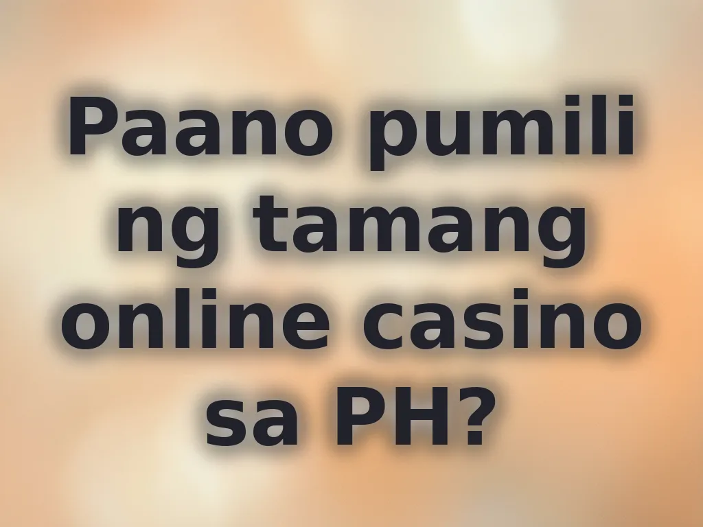 Gabay sa pagpili ng online casino