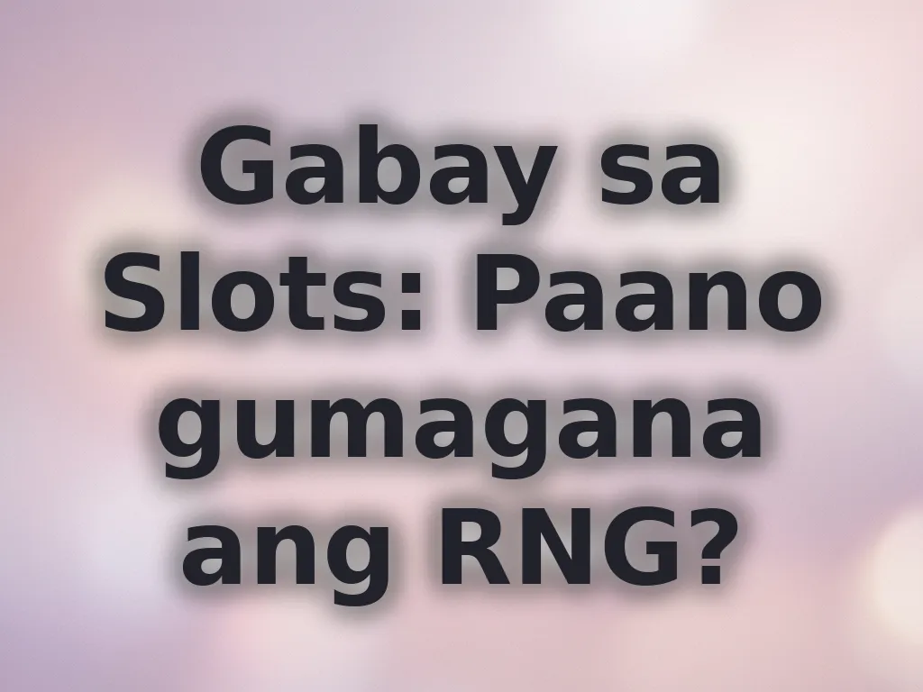 Mekanismo ng slot machines